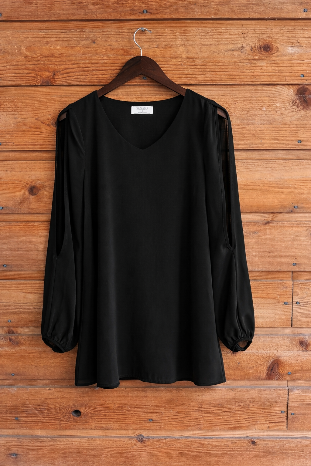 Chiffon Open Sleeve Top