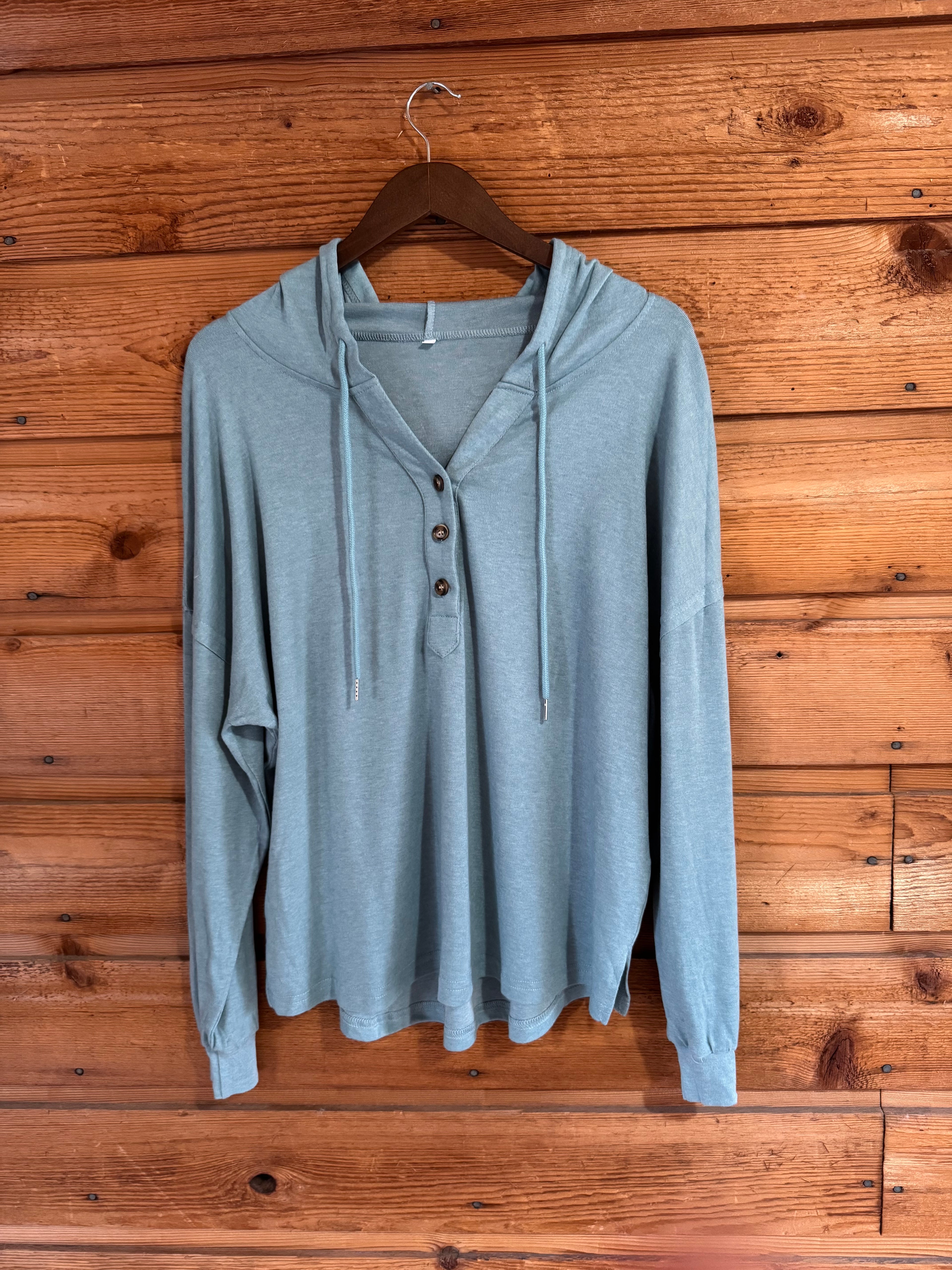 Hooded t-shirt - teal