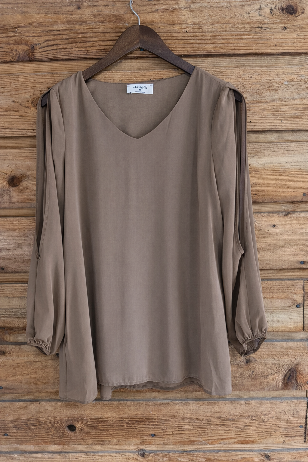 Chiffon Open Sleeve Top