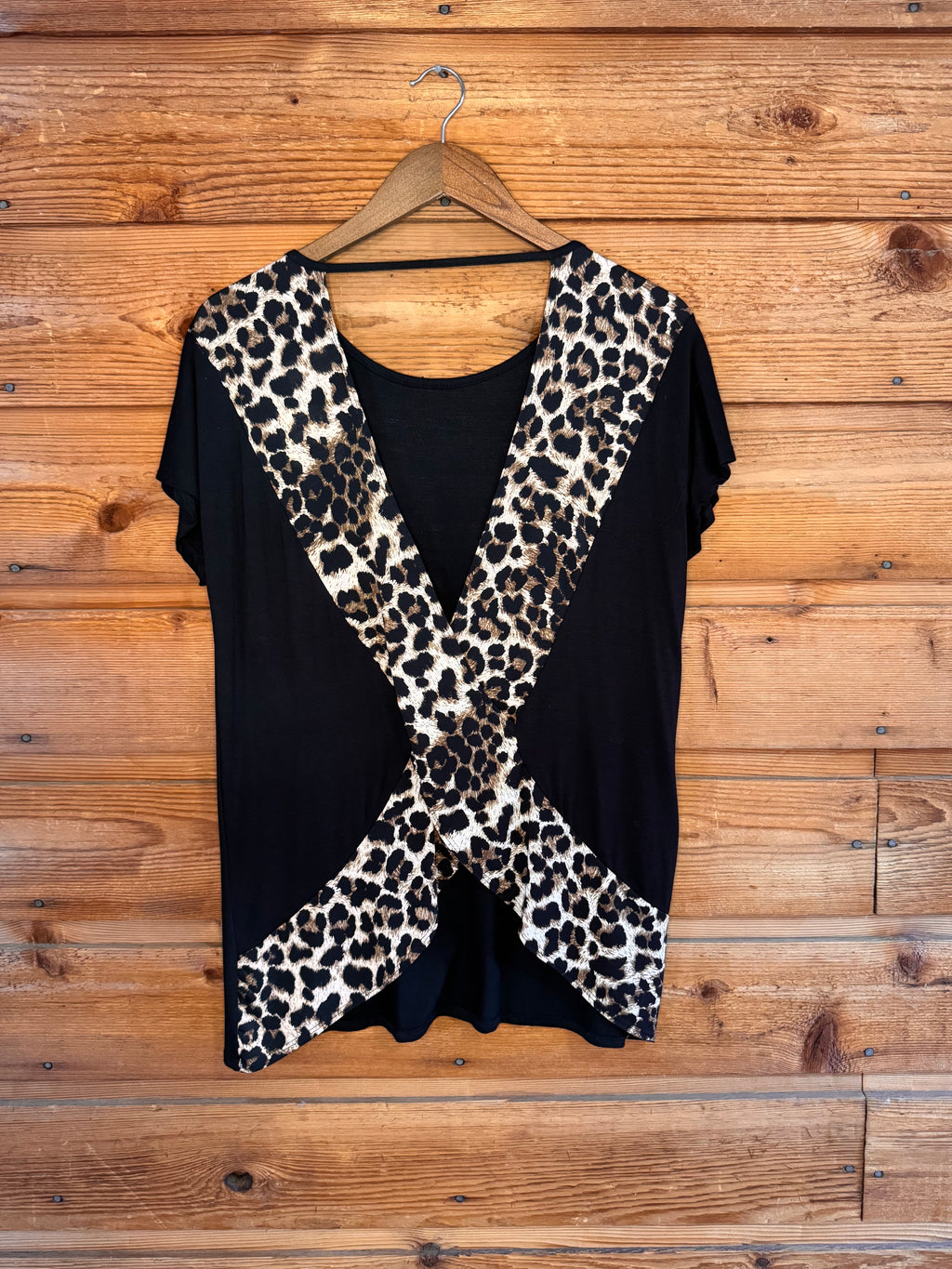 Leopard Open Back Top